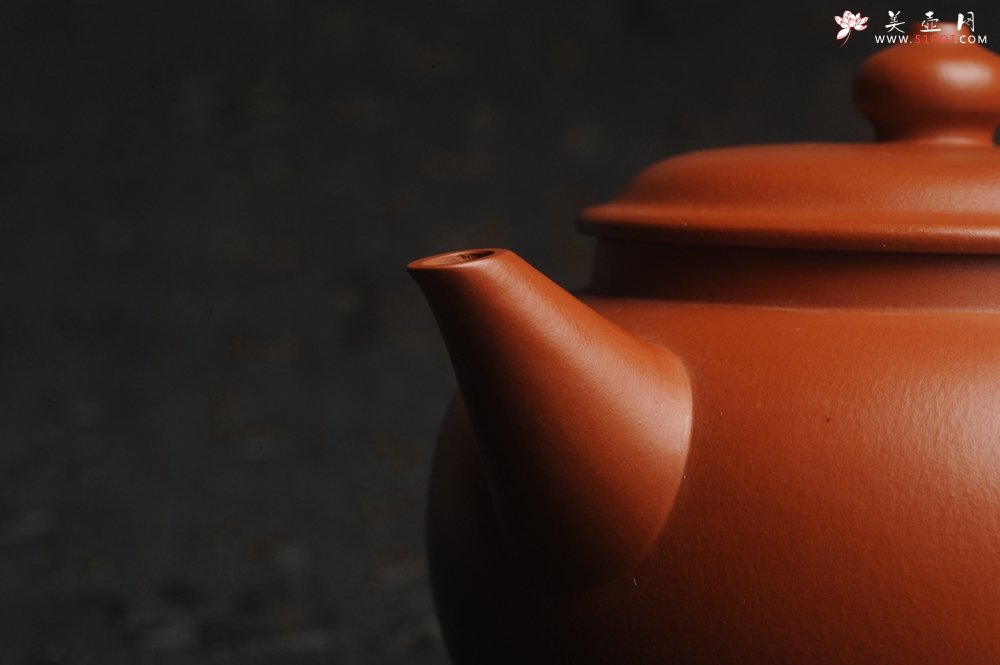 紫砂壶图片：美壶特惠 完美品 超精工朱泥大亨水平壶 茶人醉爱 - 美壶网