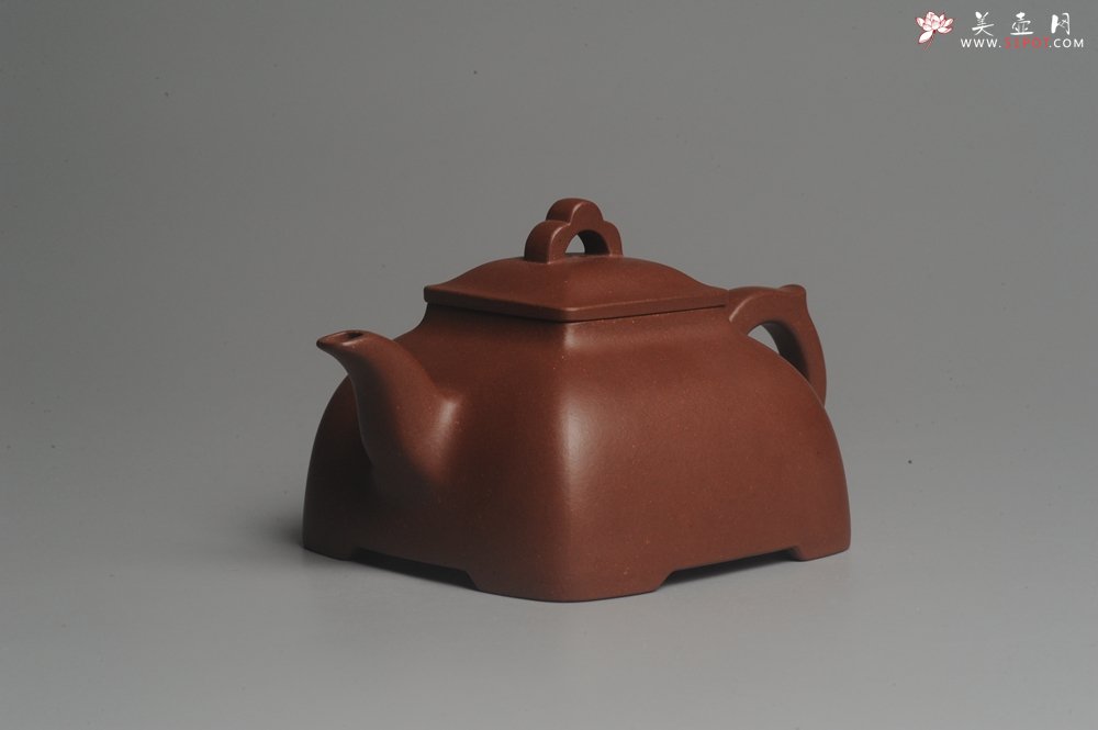 紫砂壶图片：实力派张海艳全手工弧菱壶 灰常漂亮 - 美壶网