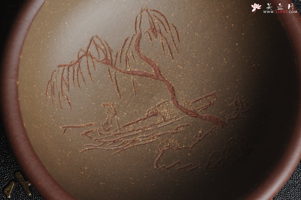 紫砂壶图片：美杯国庆特惠 精品好泥好工好刻雅致厚实品茗杯 主人杯 一套三只 送礼佳品 - 美壶网