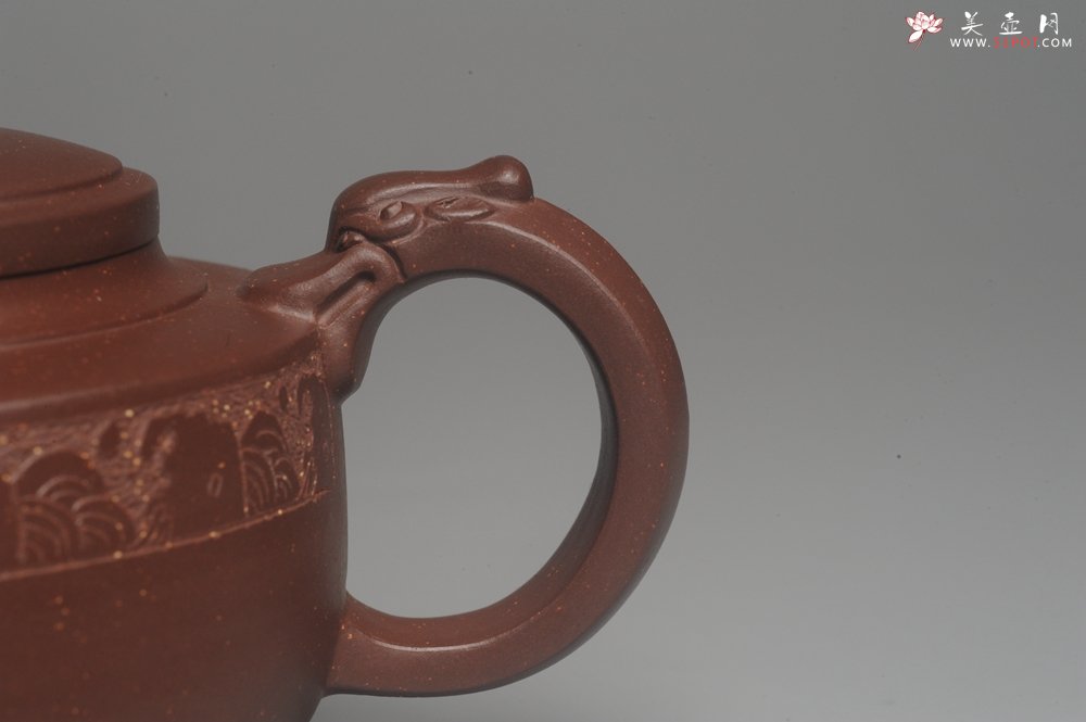 紫砂壶图片：美壶特惠 精工祥瑞壶 出水如柱 - 美壶网