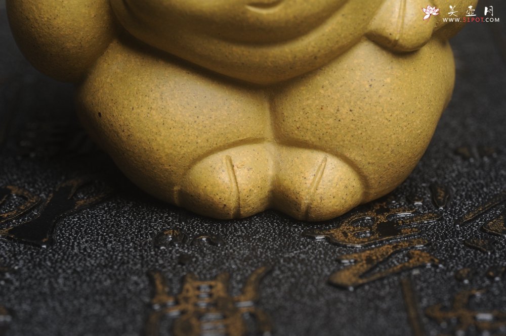 紫砂壶图片：美宠特惠 精工三不猪茶宠摆件 非礼勿视 非礼勿听 非礼勿言 高6cm - 美壶网