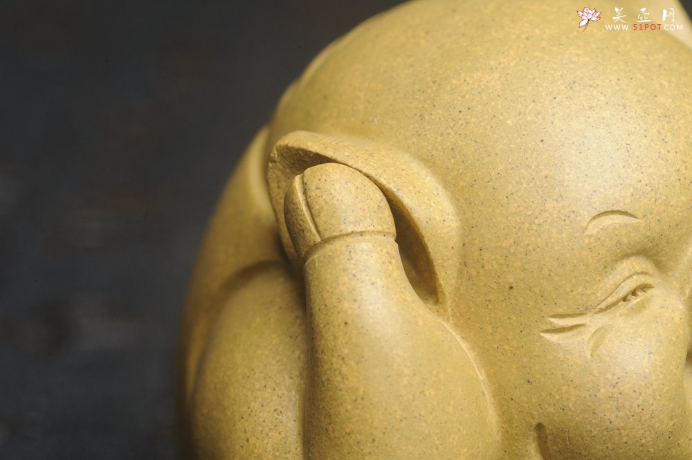 紫砂壶图片：美宠特惠 精工三不猪茶宠摆件 非礼勿视 非礼勿听 非礼勿言 高6cm - 美壶网