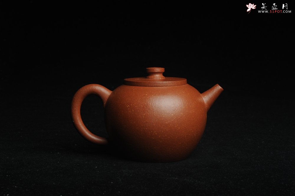 紫砂壶图片：美壶特惠 潜力股殷老师全手工特好降坡泥摹古巨轮壶 茶人醉爱 - 美壶网