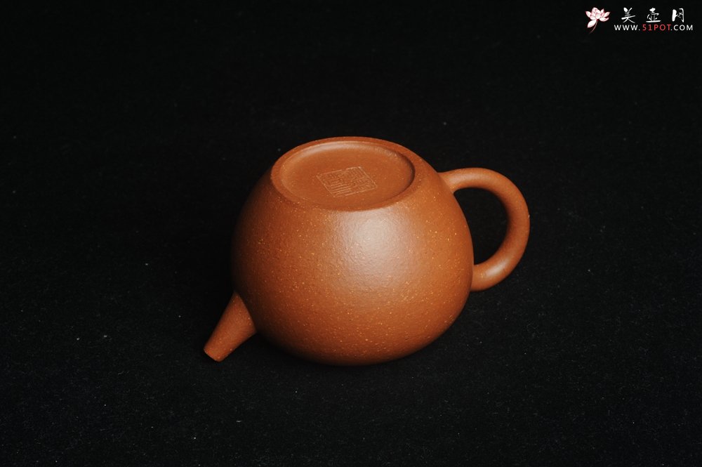 紫砂壶图片：美壶特惠 潜力股殷老师全手工特好降坡泥摹古巨轮壶 茶人醉爱 - 美壶网