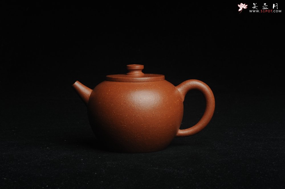 紫砂壶图片：美壶特惠 潜力股殷老师全手工特好降坡泥摹古巨轮壶 茶人醉爱 - 美壶网