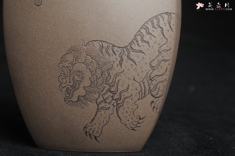 紫砂壶图片：精品特惠 助工老青段精品公道杯 - 美壶网