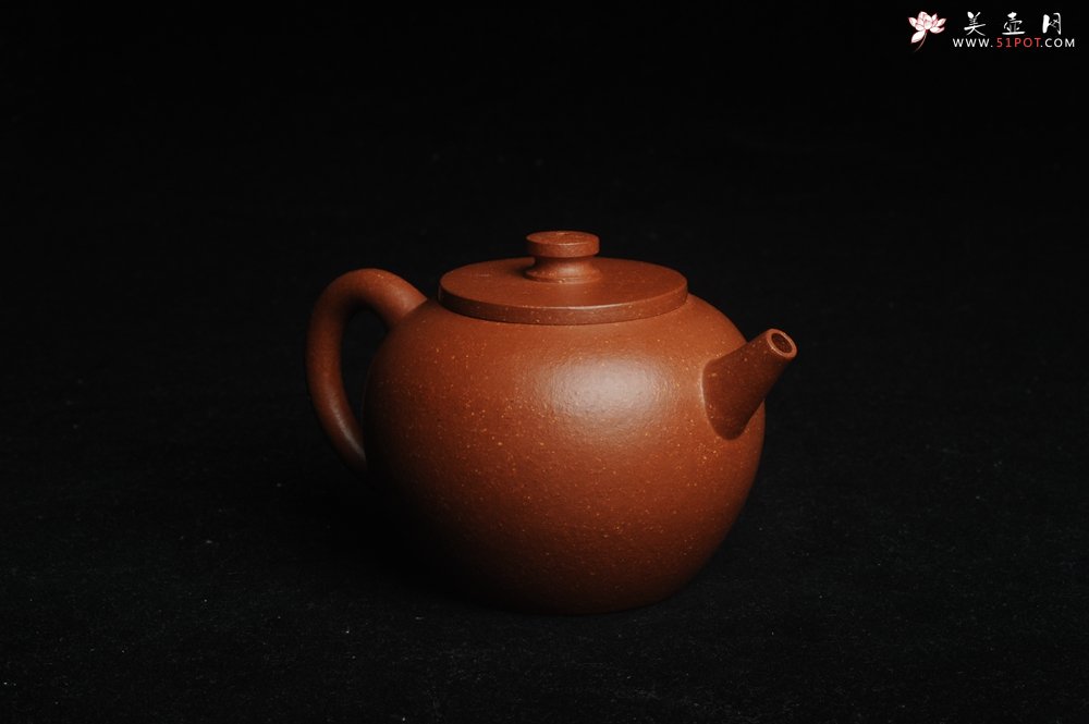 紫砂壶图片：美壶特惠 潜力股殷老师全手工特好降坡泥摹古巨轮壶 茶人醉爱 - 美壶网
