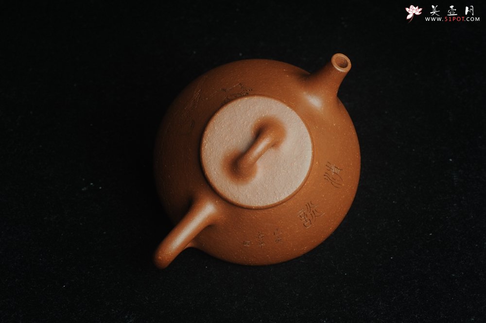 紫砂壶图片：美壶特惠 超精致特好降坡泥小品子冶石瓢 装饰枯枝鸟 特文气 - 美壶网