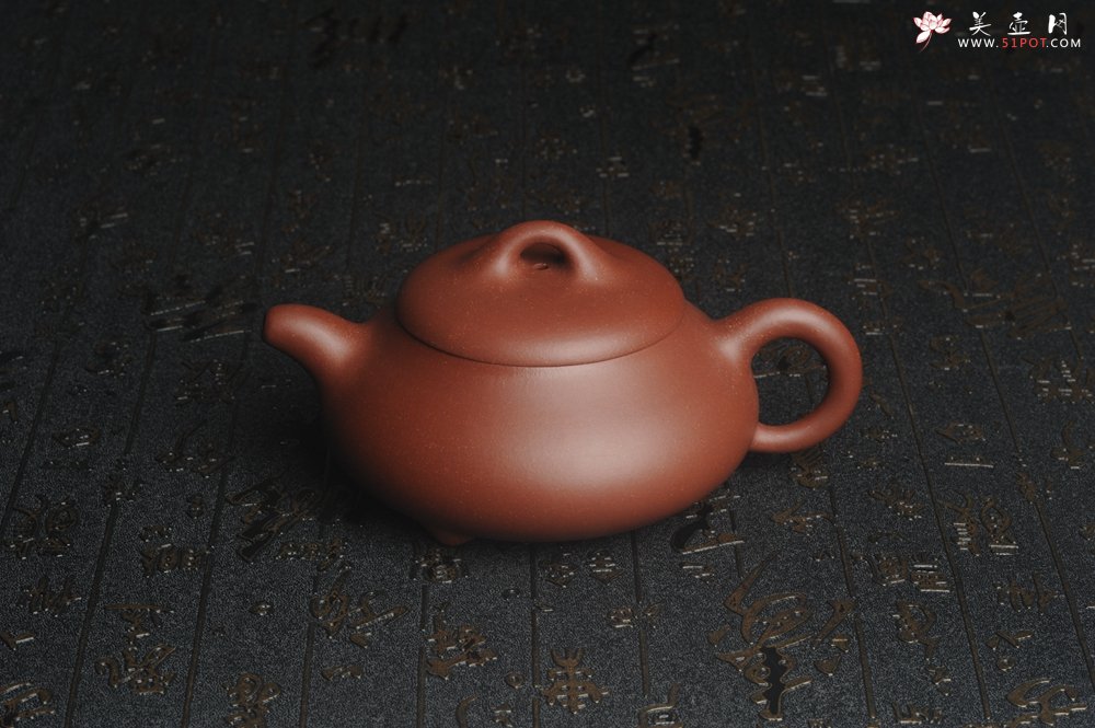 紫砂壶图片：美壶特惠 精致汉棠石瓢壶 茶人醉爱 - 美壶网