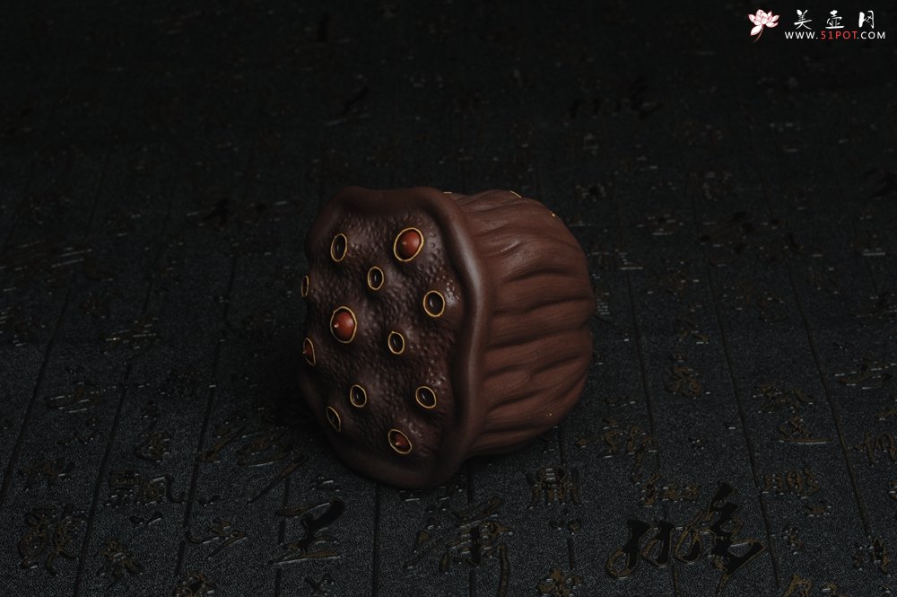 紫砂壶图片：精致特惠莲蓬公道杯 - 美壶网