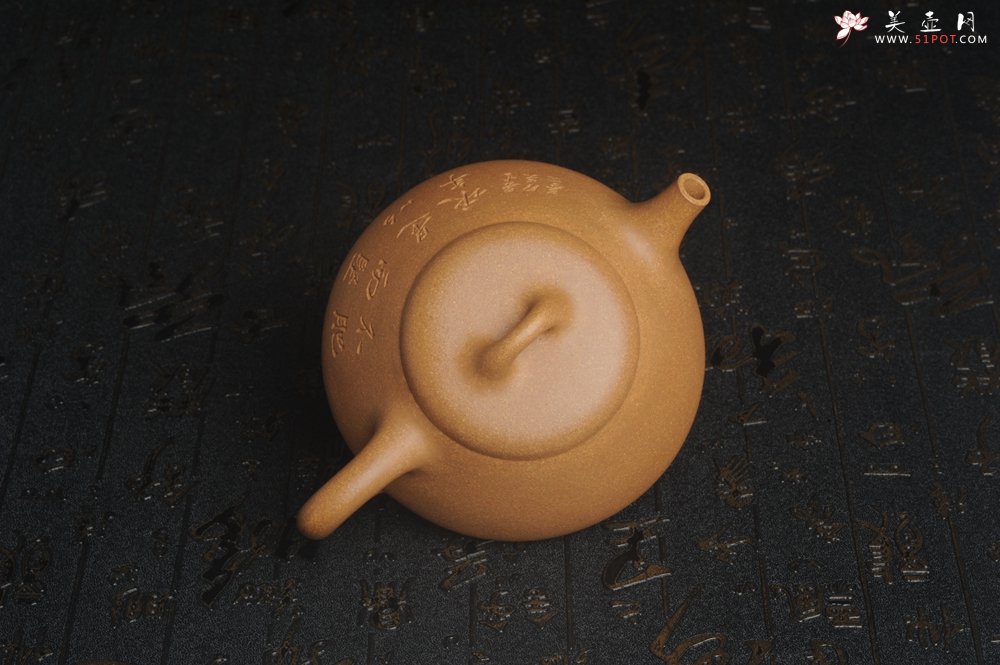 紫砂壶图片：油润老段泥(此泥料属于家藏老料！油润无比，识者自知！)全手工曼生石瓢 助工精心装饰 特文气 - 美壶网