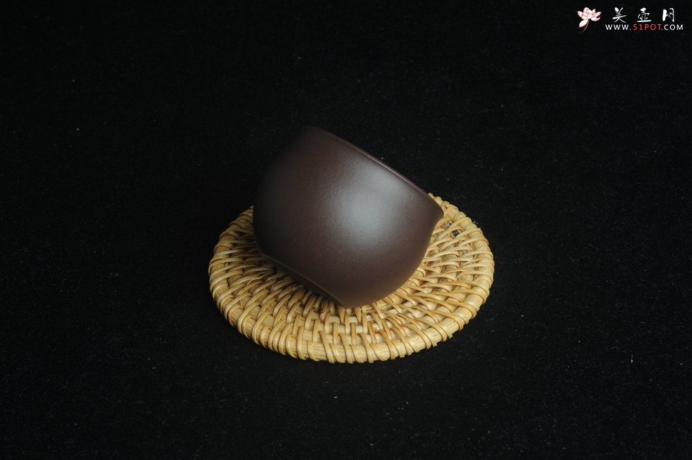 紫砂壶图片：优质老紫泥精致手工品茗杯大号主人杯 茶人醉爱 - 美壶网