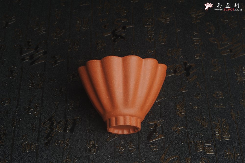 紫砂壶图片：美杯特惠 超精工厚实特好降坡泥菱花杯 主人杯 - 美壶网