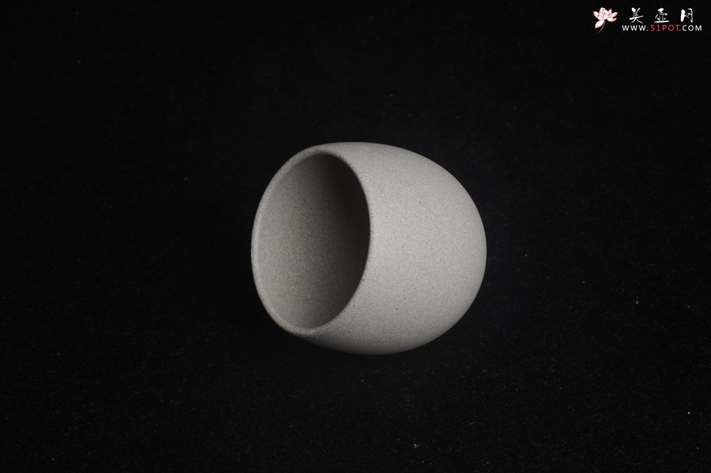 紫砂壶图片：优质白段泥精致手工品茗杯大号主人杯 茶人醉爱 - 美壶网