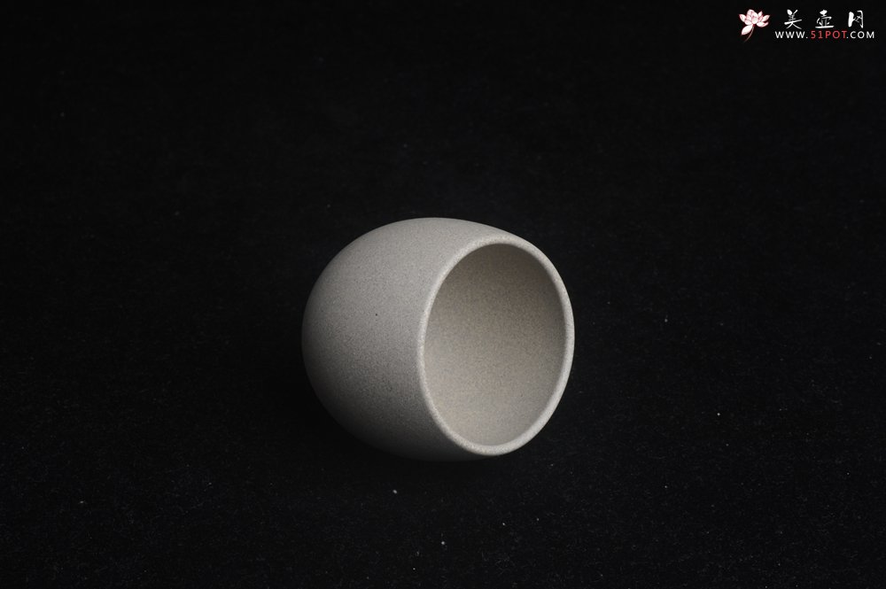 紫砂壶图片：优质白段泥精致手工品茗杯大号主人杯 茶人醉爱 - 美壶网