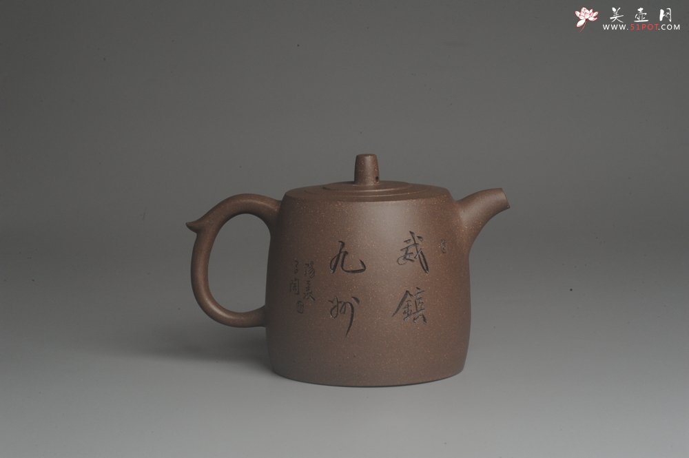 紫砂壶图片：美壶特惠 助工精工青段井栏壶 威镇九州 特文气 - 美壶网