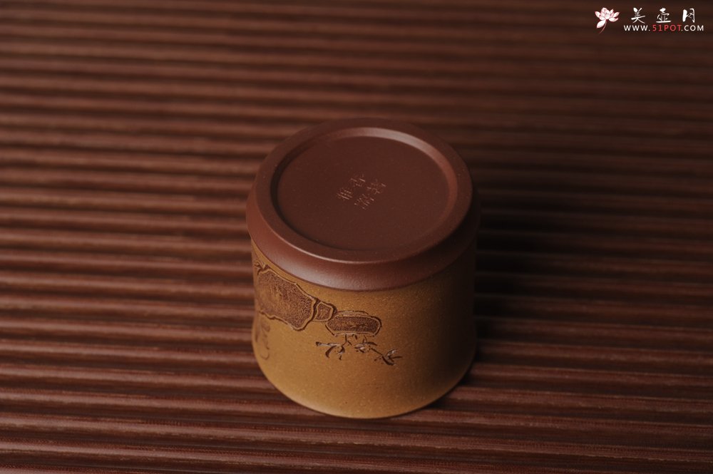 紫砂壶图片：美杯国庆特惠 精品好泥好工好刻雅致特厚实达摩主人杯 茶人醉爱 - 美壶网