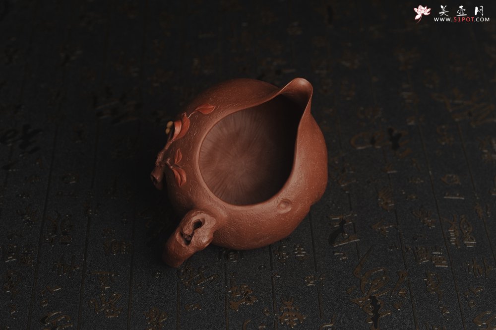 紫砂壶图片：美杯特惠 赵老师精品贴叶公道杯 茶人醉爱 - 美壶网
