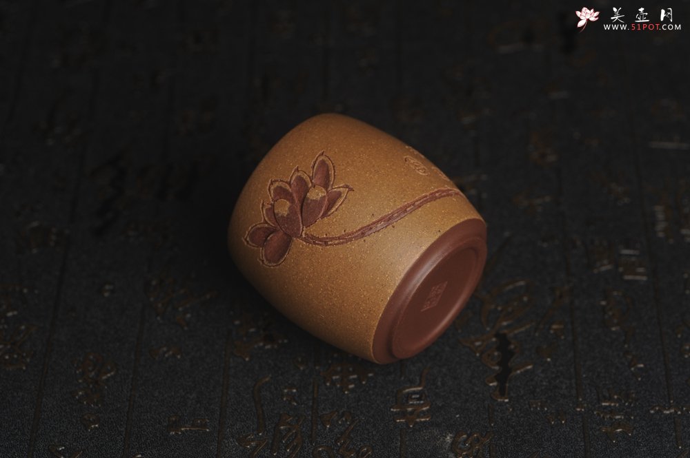 紫砂壶图片：美杯国庆特惠 精品好泥好工雅致厚实清莲主人杯三式 - 美壶网