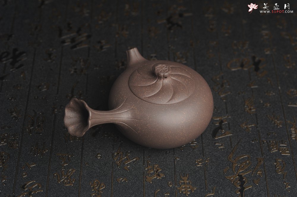 紫砂壶图片：美壶特惠 精致青灰段泥唐羽壶 造型别致 茶人醉爱 - 美壶网