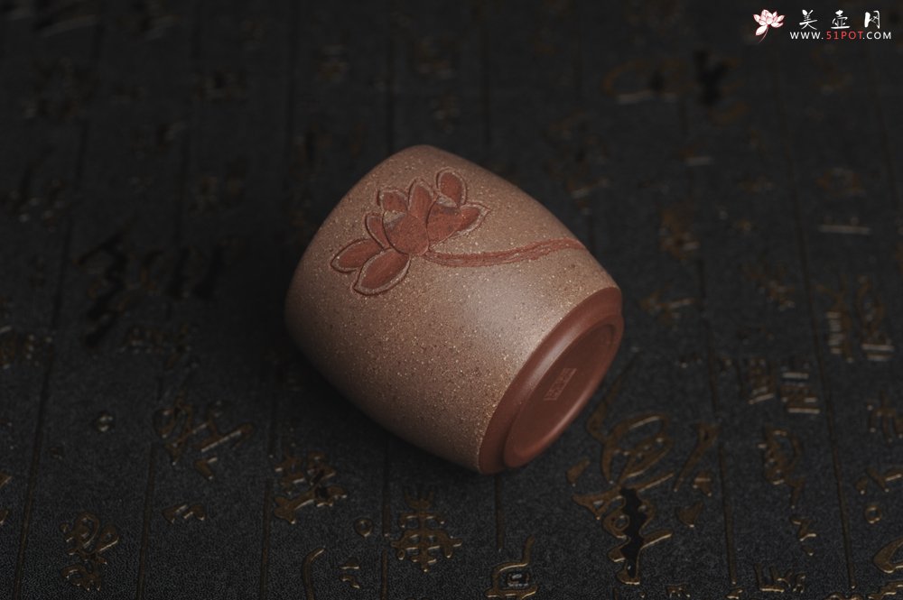 紫砂壶图片：美杯国庆特惠 精品好泥好工雅致厚实清莲主人杯 - 美壶网