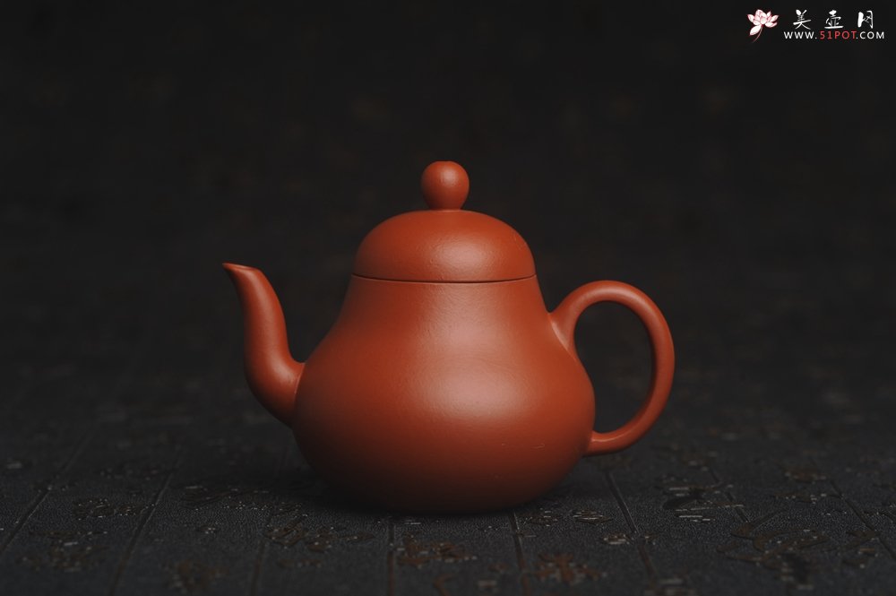 紫砂壶图片：美壶福利回馈 精致优质朱泥梨形壶 茶人醉爱 - 美壶网