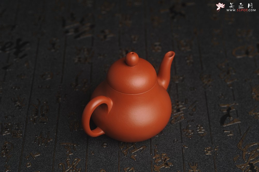 紫砂壶图片：美壶福利回馈 精致优质朱泥梨形壶 茶人醉爱 - 美壶网