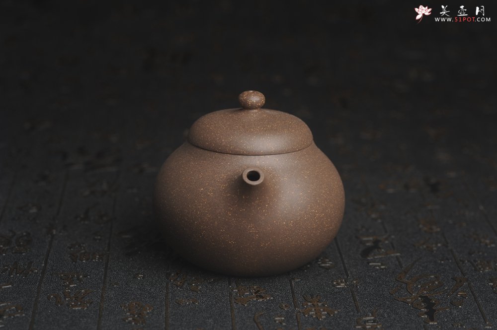 紫砂壶图片：美壶特惠 精致青灰段泥乳穗壶 茶人醉爱 - 美壶网