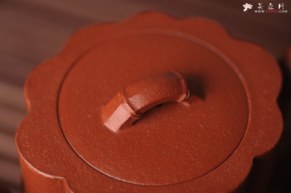 紫砂壶图片：美壶特惠 精致优质朱泥十三竹壶 茶人醉爱 - 美壶网