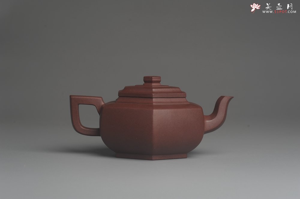 紫砂壶图片：美壶特惠 精致全手工六方雪华 泥料超好 矿物质丰富 - 美壶网