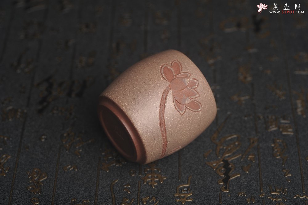 紫砂壶图片：美杯国庆特惠 精品好泥好工雅致厚实清莲主人杯 - 美壶网