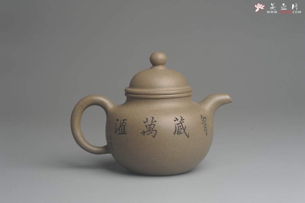 紫砂壶图片：美壶特惠 优质青段精致寿珍掇球壶 茶人醉爱 - 美壶网