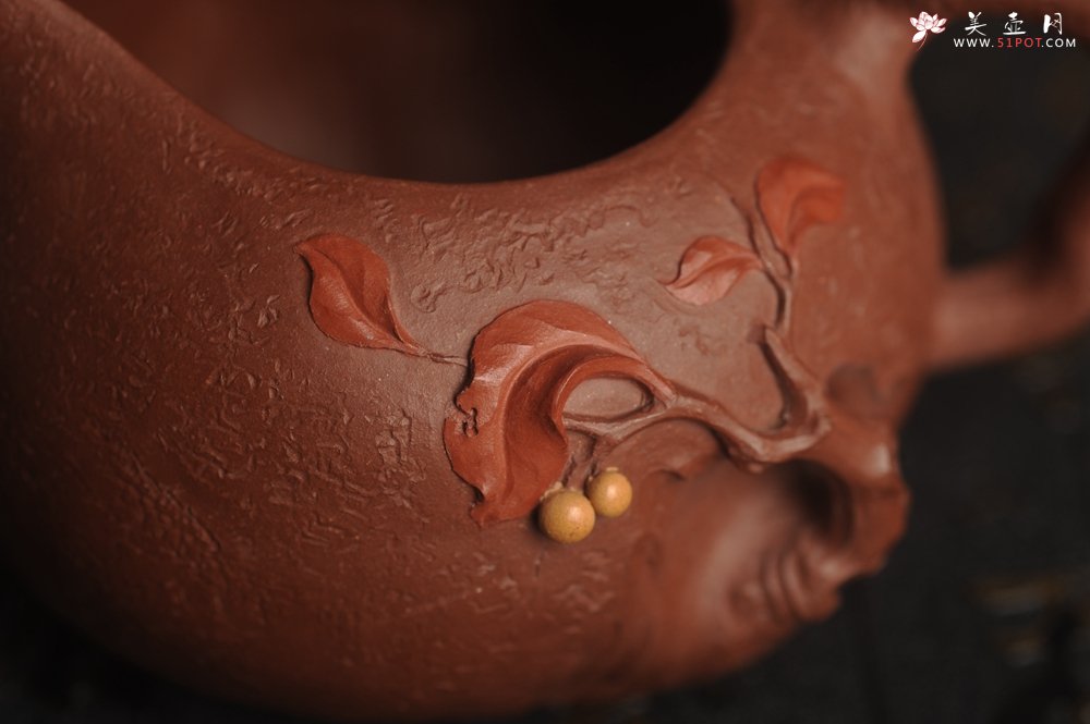 紫砂壶图片：美杯特惠 赵老师精品贴叶公道杯 茶人醉爱 - 美壶网