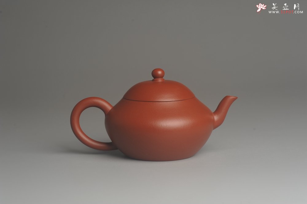 紫砂壶图片：美壶特惠 精致好朱泥梨形壶 茶人醉爱 - 美壶网