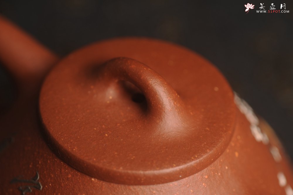 紫砂壶图片：美壶特惠 超精致特好降坡泥小品子冶石瓢 泥绘梅花鸟 特文气 - 美壶网