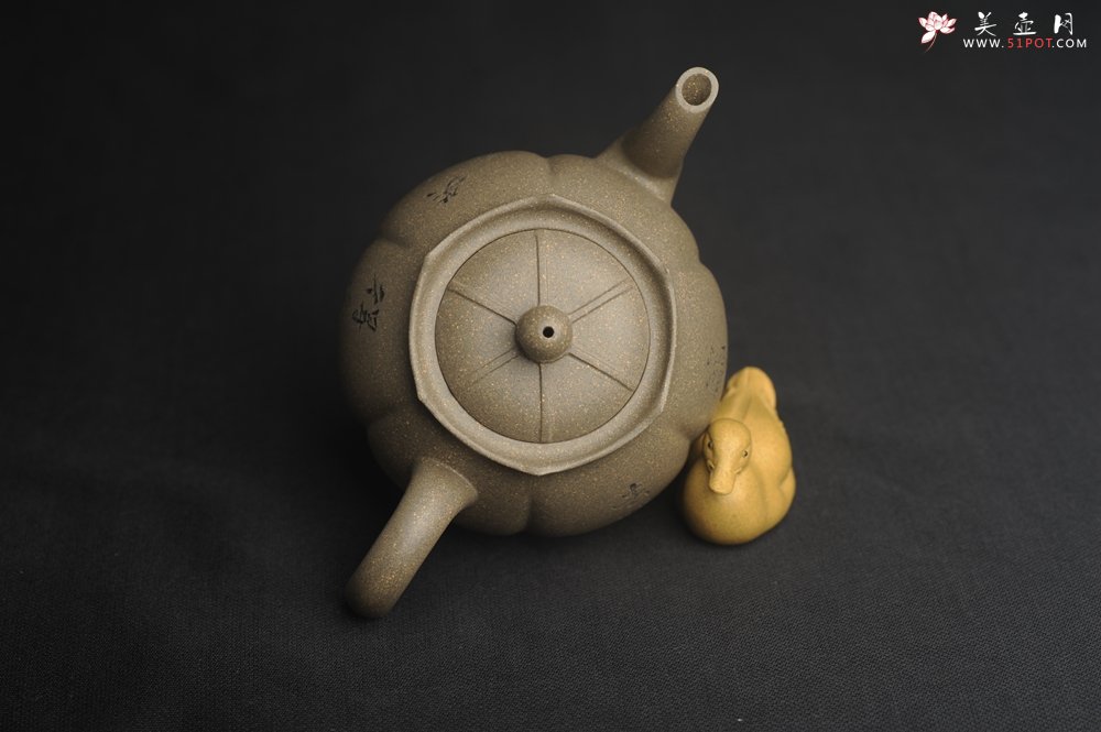 紫砂壶图片：美壶特惠 精致青段泥水仙壶 得之不喜 失之不忧 宠辱不惊 去留无意 - 美壶网