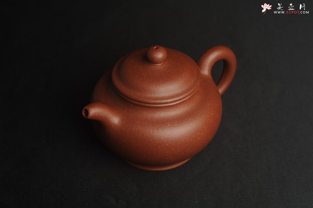 紫砂壶图片：美壶特惠 精致红降坡泥大亨掇只壶 茶人醉爱 - 美壶网