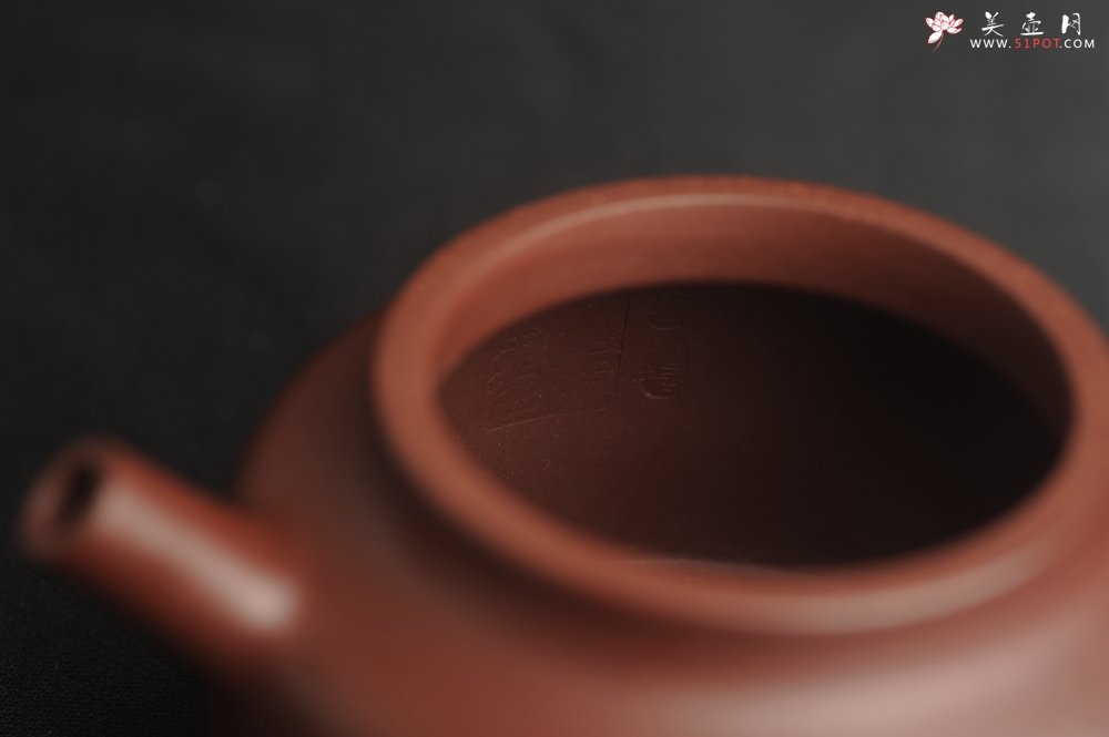 紫砂壶图片：油润黄龙山4号深井红皮龙 全手工德中壶 做工特好 喜上眉梢 - 美壶网