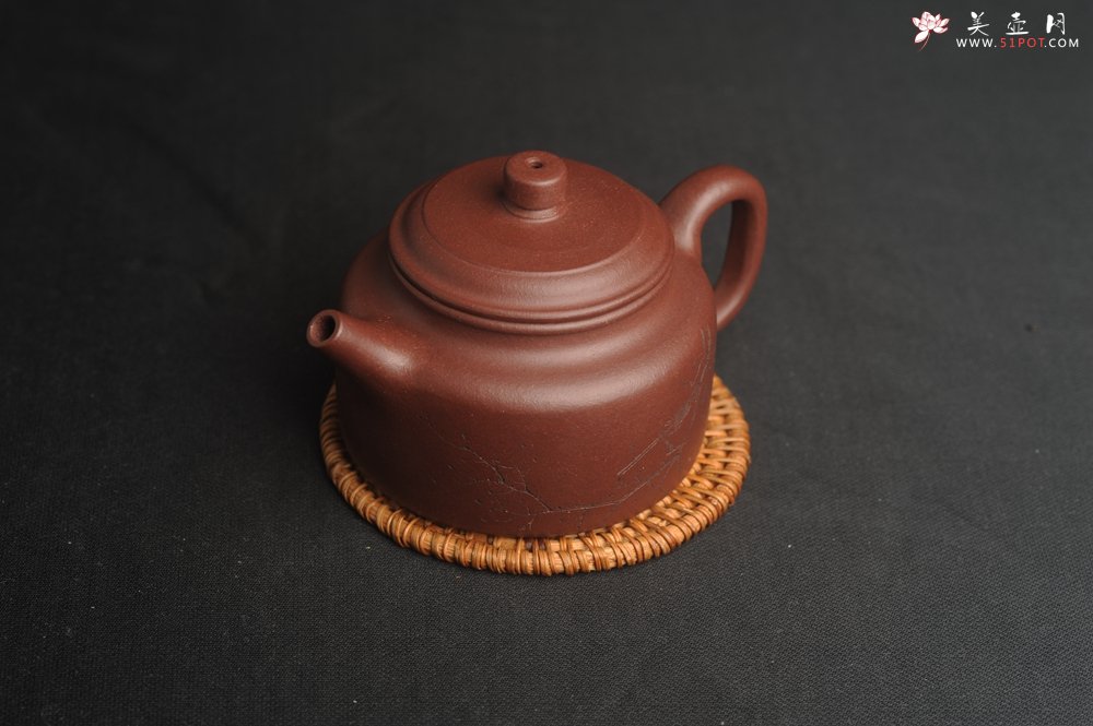 紫砂壶图片：,美壶特惠 优质紫泥精致枯枝鸟德中壶 矿物质丰富 茶人醉爱 - 美壶网
