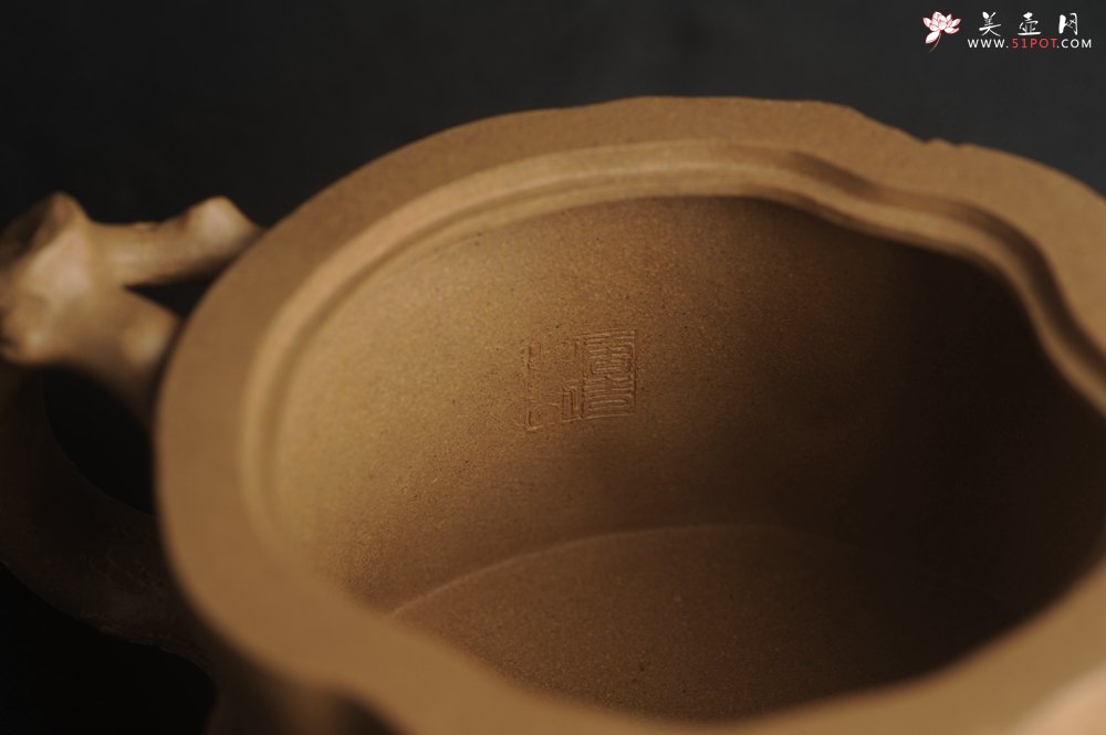 紫砂壶图片：潜力股唐老师 全手工精致老段松桩壶 肌理丰富生动 期待与您结缘 - 美壶网