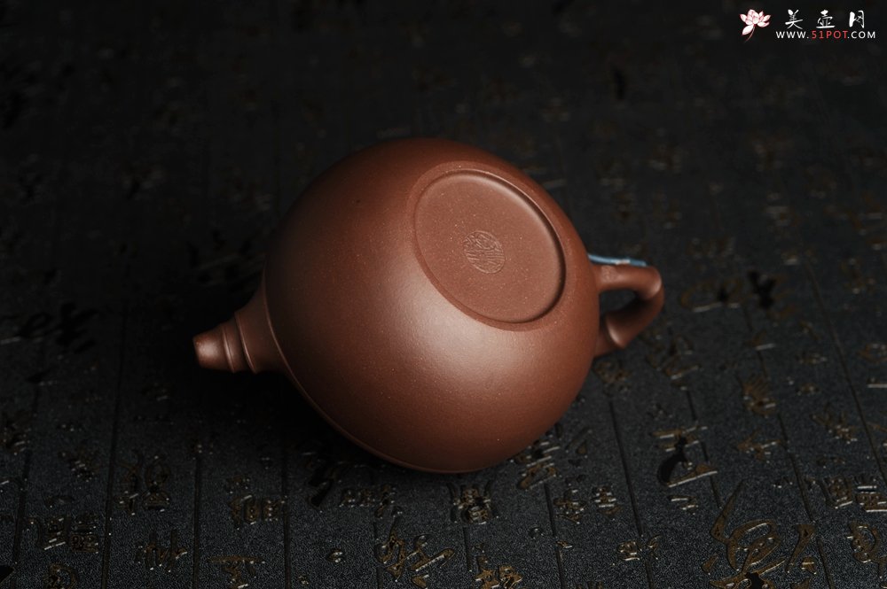 紫砂壶图片：美壶特惠 超精致紫泥松竹梅 竹鼓壶 - 美壶网