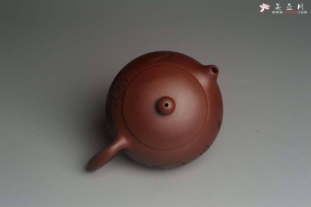 紫砂壶图片：美壶特惠 精致荷风十里优质紫泥西施 装饰田园荷叶游鱼之乐特文气 茶人醉爱 - 美壶网