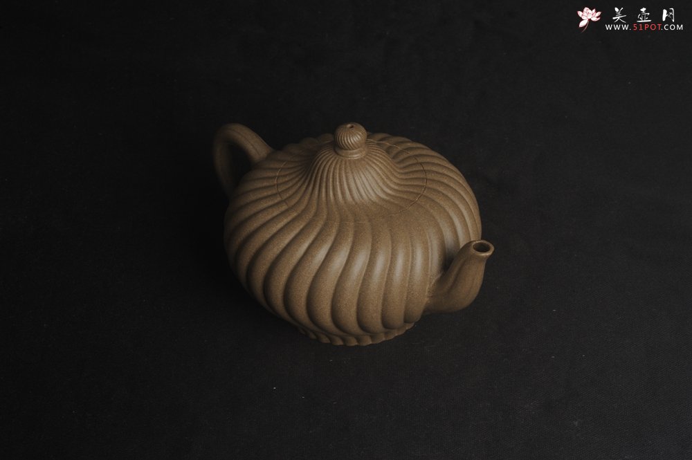 紫砂壶图片：美壶特惠 精致青段旋风紫砂壶 - 美壶网