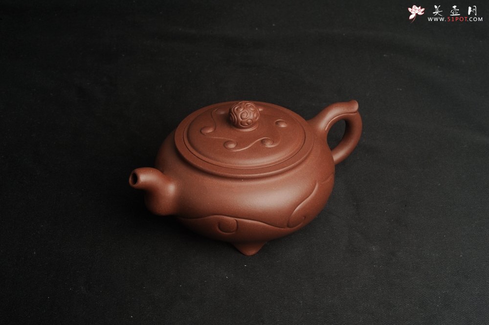 紫砂壶图片：美壶特惠 优质紫泥精工三角如意壶 嵌盖难度大 - 美壶网