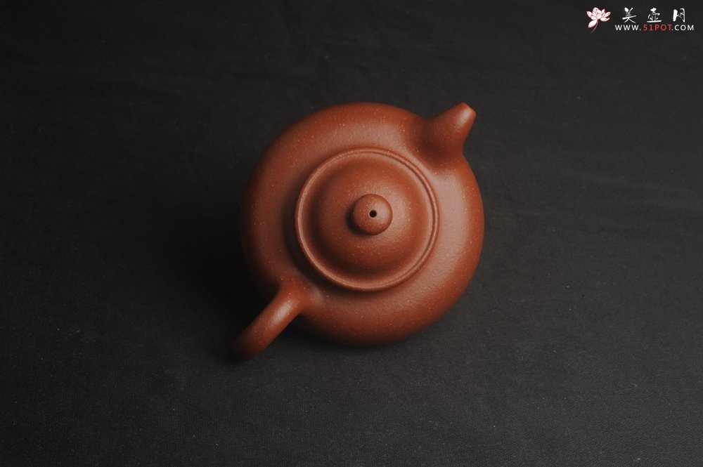 紫砂壶图片：美壶特惠 精致红降坡泥莲子壶 - 美壶网