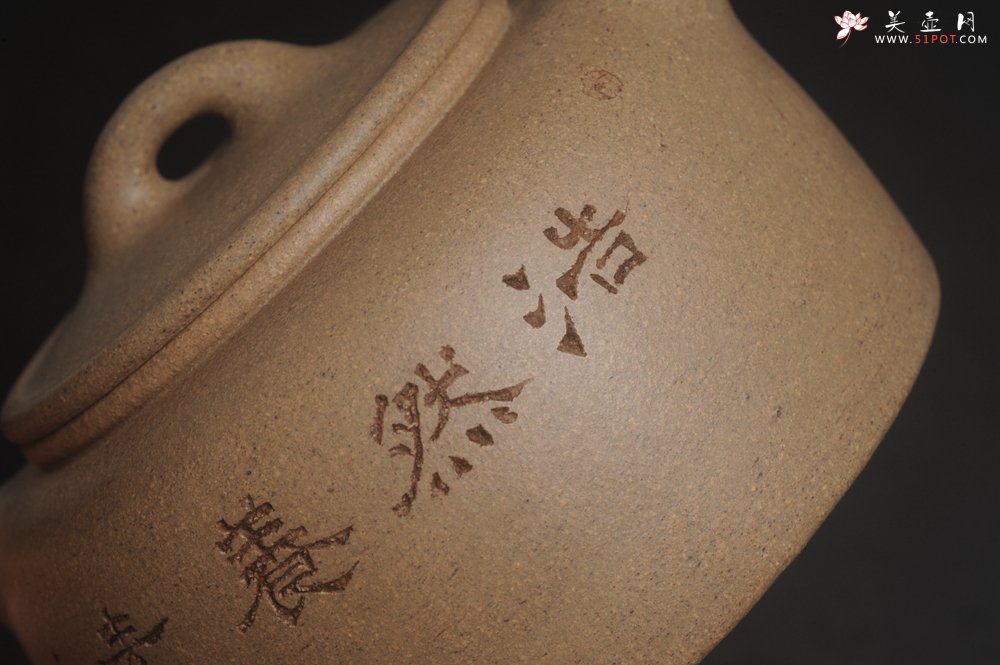 紫砂壶图片：特好高温本山老段泥 全手工过桥井栏壶 浩然养素 - 美壶网