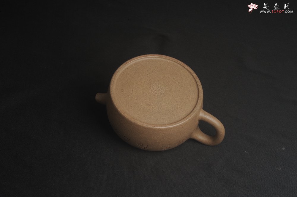 紫砂壶图片：特好高温本山老段泥 全手工过桥井栏壶 浩然养素 - 美壶网