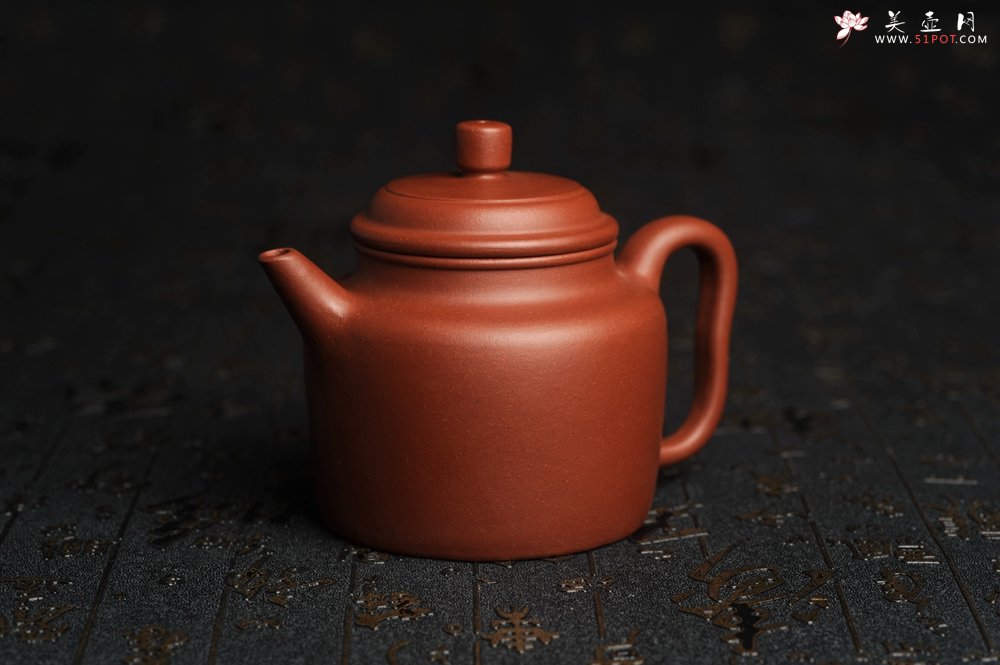 紫砂壶图片：美壶特惠 精致老清水泥高德中茶壶 茶人醉爱 - 美壶网