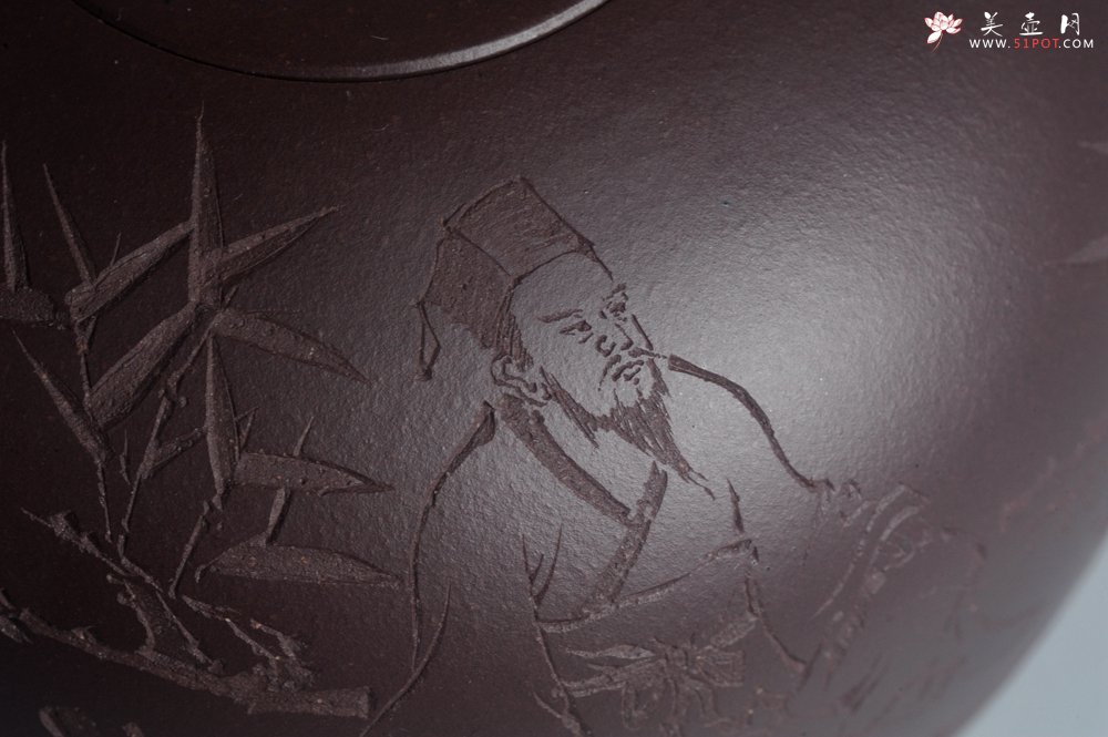 紫砂壶图片：潜力股周小培老师 油润底槽清 卡盖难度相当大 全手工大半月紫砂壶 大象无形 特文气 期待与亲结缘 - 美壶网