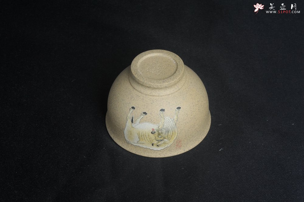 紫砂壶图片：美杯特惠 高温本山段泥 精致牛气哄哄主人杯 高性价比 - 美壶网